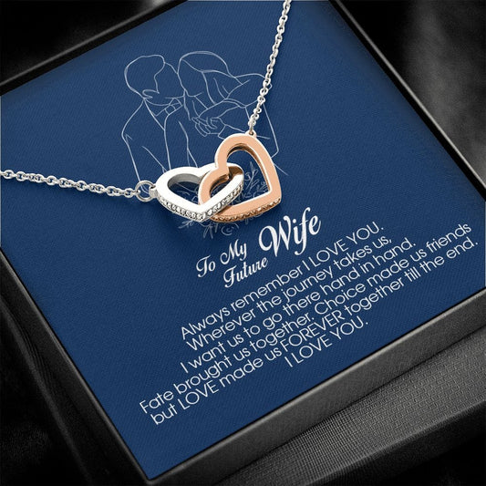 To My Future Wife, Interlocking Heart Necklace