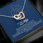 To My Future Wife, Interlocking Heart Necklace