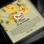 To My Daughter, Interlocking Heart Necklace