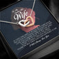 To My Smokin Hot Wife, Interlocking Heart Necklace