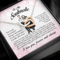 To My Soulmate, Interlocking Heart Necklace