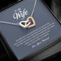 To My Wife, Interlocking Heart Necklace