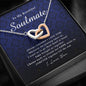 Interlocking Heart Necklace, To My Beautiful Soulmate