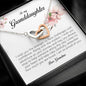 To My Beautiful Granddaughter, Interlocking Heart Necklace