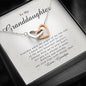 Interlocking Heart Necklace, Gift for Granddaughter from Grandpa