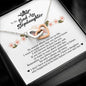 To My Badass Stepdaughter, Interlocking Heart Necklace