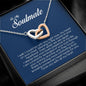 To My Soulmate, Interlocking Heart Necklace