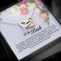To The Bride Gift, Interlocking Heart Necklace