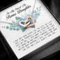 To My Smartass Bonus Daughter, Interlocking Heart Necklace