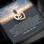 To My Wife, Interlocking Heart Necklace