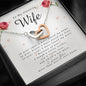 Interlocking Heart Necklace, To My Stunning Wife