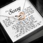 I'm Sorry Gift, Interlocking Heart Necklace