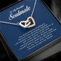 To My Soulmate, Interlocking Heart Necklace