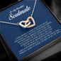 To My Soulmate, Interlocking Heart Necklace