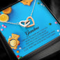 Soon to be Grandma Gift, Interlocking Heart Necklace