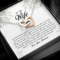 To My Wife , Interlocking Heart Necklace