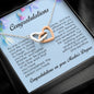 Congratulations on Your Master's Degree , Interlocking Heart Necklace