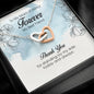To My Maid of Honor, Interlocking Heart Necklace