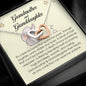 Granddaughter Gift, Interlocking Heart Necklace