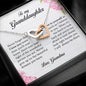 To My Granddaughter, Interlocking Heart Necklace