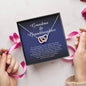 Grandma and Granddaughter Interlocking Heart Necklace