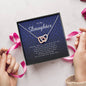 Interlocking Heart Necklace, Gift for Daughter from Mom / Dad