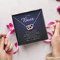Interlocking Heart Necklace, Thank You Gift for Boss