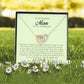 To My Beautiful Mom on My Wedding Day, Interlocking Heart Necklace