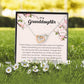 To My Granddaughter, Interlocking Heart Necklace