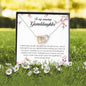 To My Amazing Granddaughter, Interlocking Heart Necklace