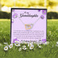 To My Granddaughter, Interlocking Heart Necklace