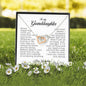 To My Granddaughter, Interlocking Heart Necklace, Gift from Grandma