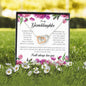 To My Granddaughter, Interlocking Heart Necklace