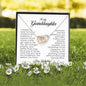 To My Granddaughter, Interlocking Heart Necklace