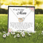 To My Beautiful Mom, Interlocking Heart Necklace