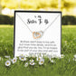 To My Sister to Be, Interlocking Heart Necklace