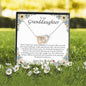 To My Granddaughter, Interlocking Heart Necklace