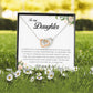 To My Daughter, Interlocking Heart Necklace