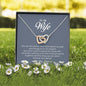 To My Wife, Interlocking Heart Necklace