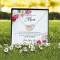 To My Adorable Mom, Interlocking Heart Necklace