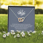 To My Wife, Interlocking Heart Necklace