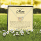 To My Beautiful Mom on My Wedding Day, Interlocking Heart Necklace