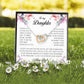 To My Daughter, Interlocking Heart Necklace