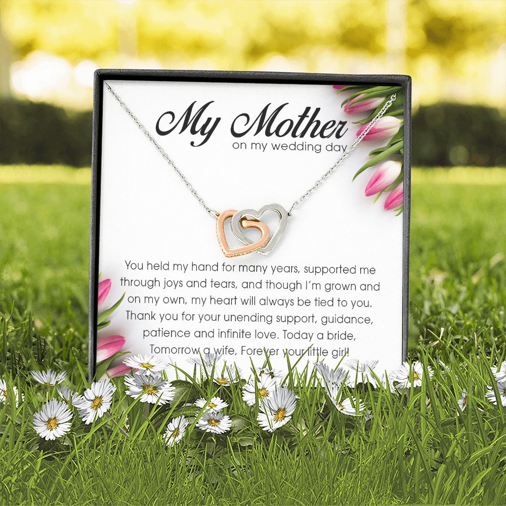 My Mother on My Wedding Day, Interlocking Heart Necklace