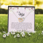 To My Wife , Interlocking Heart Necklace