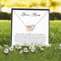 Dear Mom Gift, Interlocking Heart Necklace