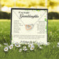 To My Beautiful Granddaughter, Interlocking Heart Necklace