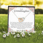 To My Granddaughter, Interlocking Heart Necklace