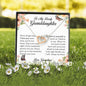To My Lovely Granddaughter, Interlocking Heart Necklace