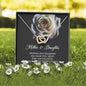 Mother & Daughter Gift, Interlocking Heart Necklace